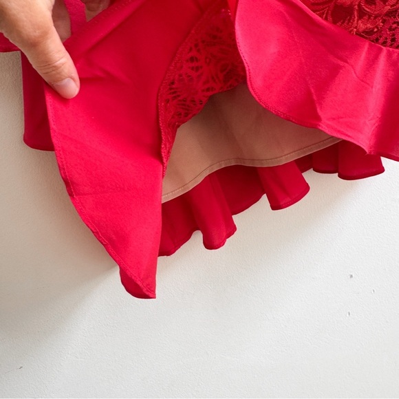 New! FOR LOVE & LEMONS • Chianti Tank Mini Dress in Red Hot - Picture 6 of 14